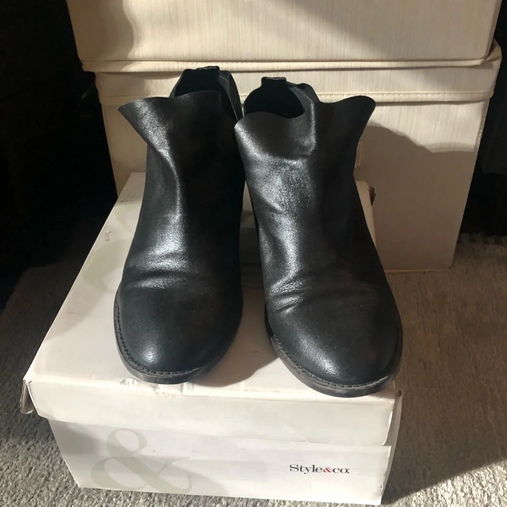 ANTHROPOLOGIE / KELSI DAGGER Brooklyn Kenmare Ankle Booties - BLACK - Size 9.5 - Picture 6 of 6